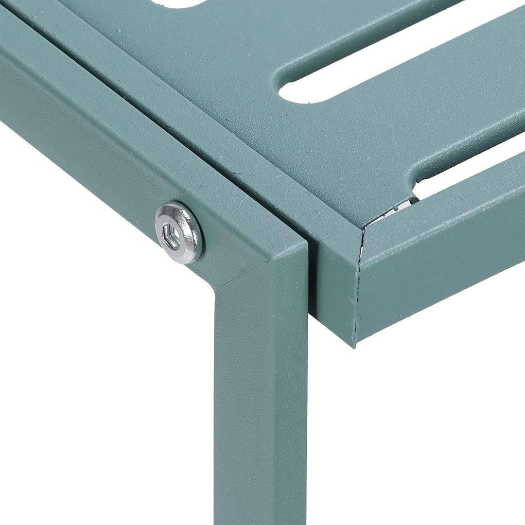 Pflanzenregal, Blumenregal aus Metall, mit Rollen, dekorativer Pflanzenständer für Blumentöpfe, für