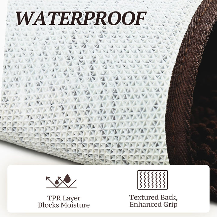 VIVAGLORY Katzenstreu-Matte, Streufangmatte, 80 × 50 cm Katzen Katzentoiletten Teppich mit Wasserdic
