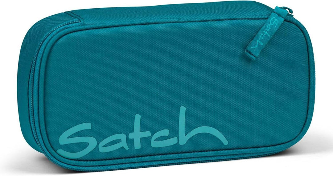 Satch Schlamperbox extra gross inkl. Trennfach Reissverschlussfach Stiftehalter Geodreieck Sichtfens