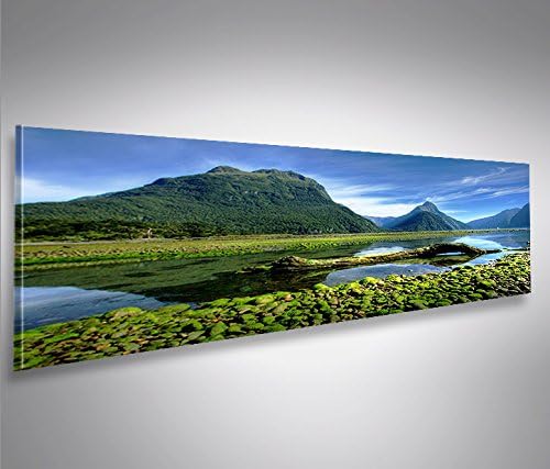 islandburner Bild Bilder auf Leinwand Neuseeland V3 Panorama XXL Poster Leinwandbild Wandbild Dekoar