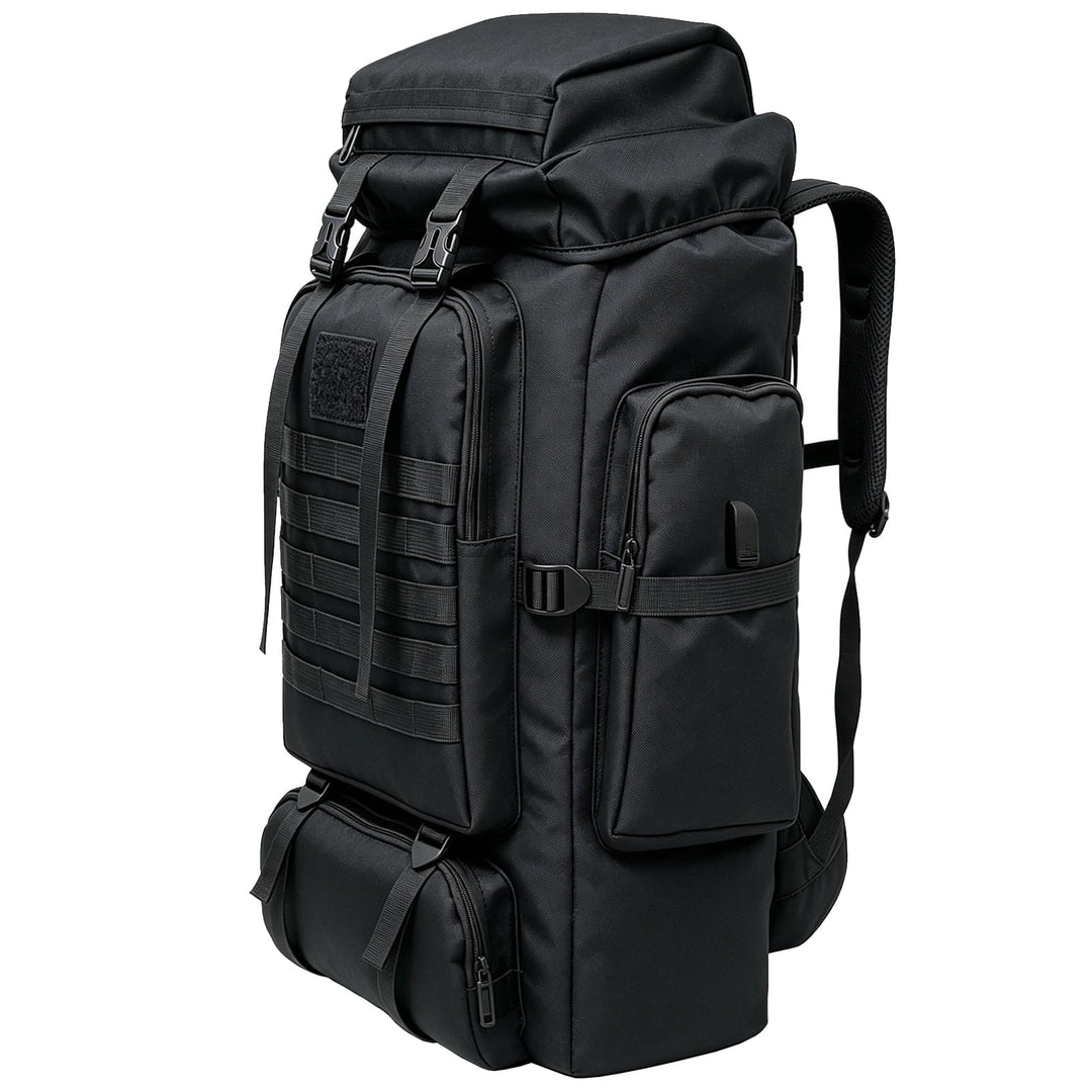 80L Camping-Wanderrucksack, 80 Liter Grosser Survival-Jagdrucksack Herren, wasserdichter taktischer
