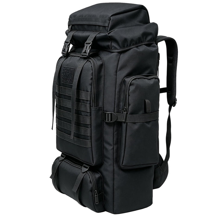 80L Camping-Wanderrucksack, 80 Liter Grosser Survival-Jagdrucksack Herren, wasserdichter taktischer