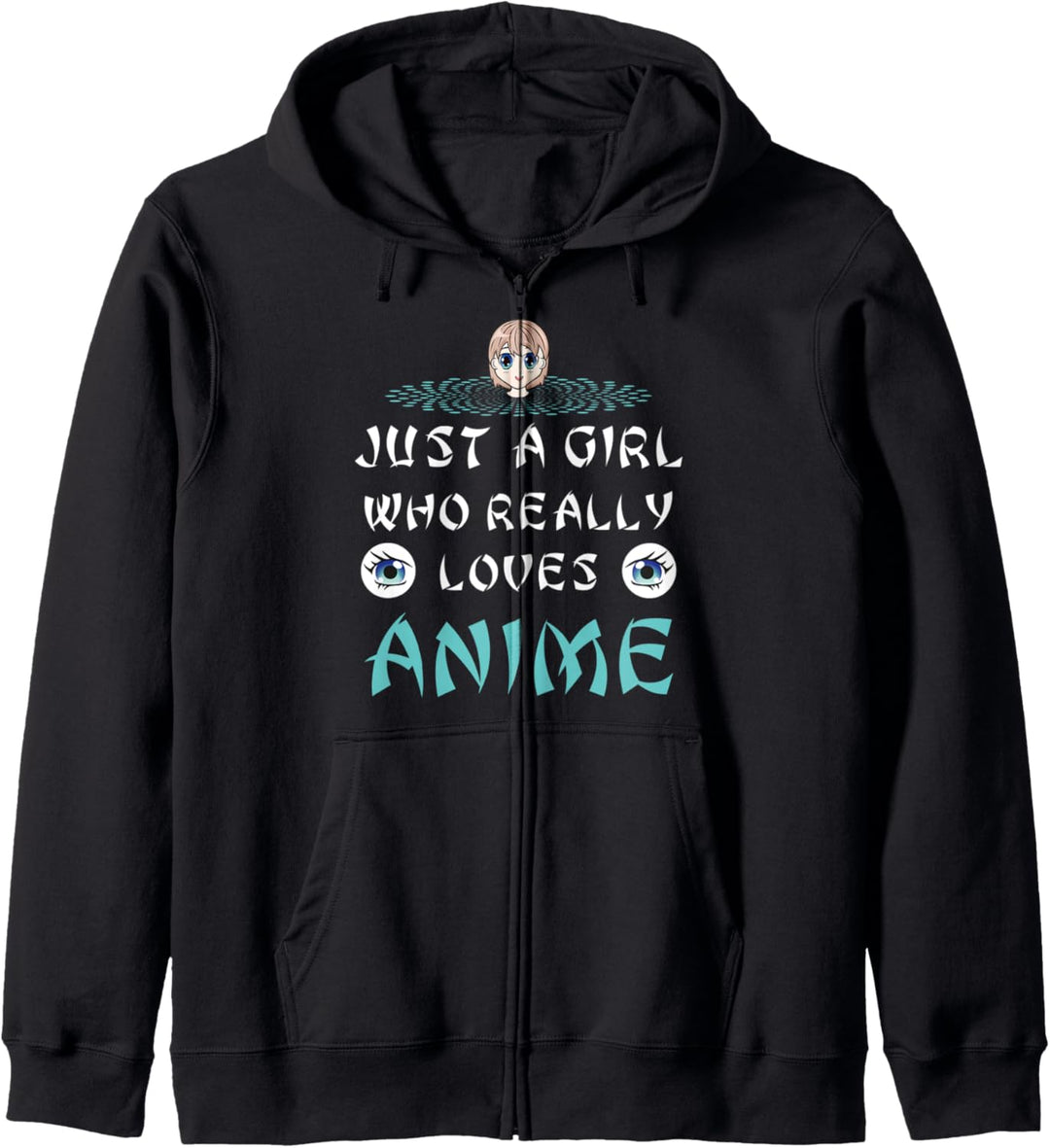 Anime Girl Birthday Gift Girls Just a Girl Who Loves Anime Kapuzenjacke
