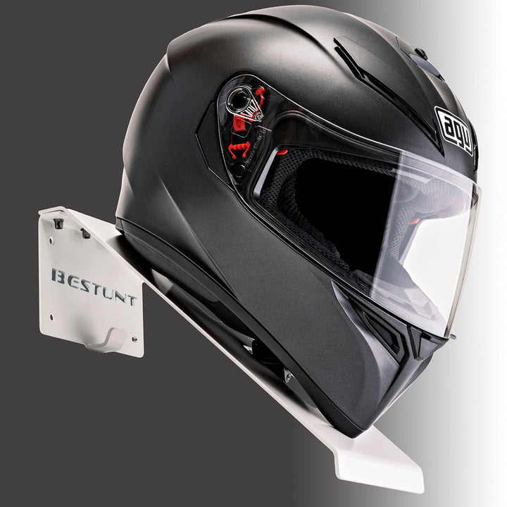 BESTUNT Helmablage Helmhalterung | Für Motorrad Halter Regal Rack Lagerung Fixierung | Berg an der W