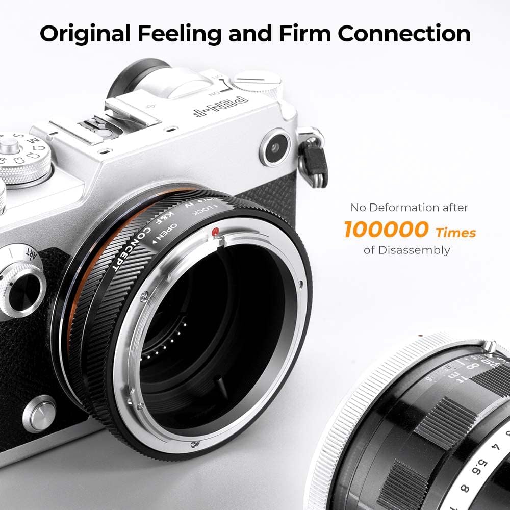 K&F Concept FD-M4/3 IV PRO MFT-Objektivhalterungsadapter, kompatibel mit Canon-n-Objektiv der FD/FL-