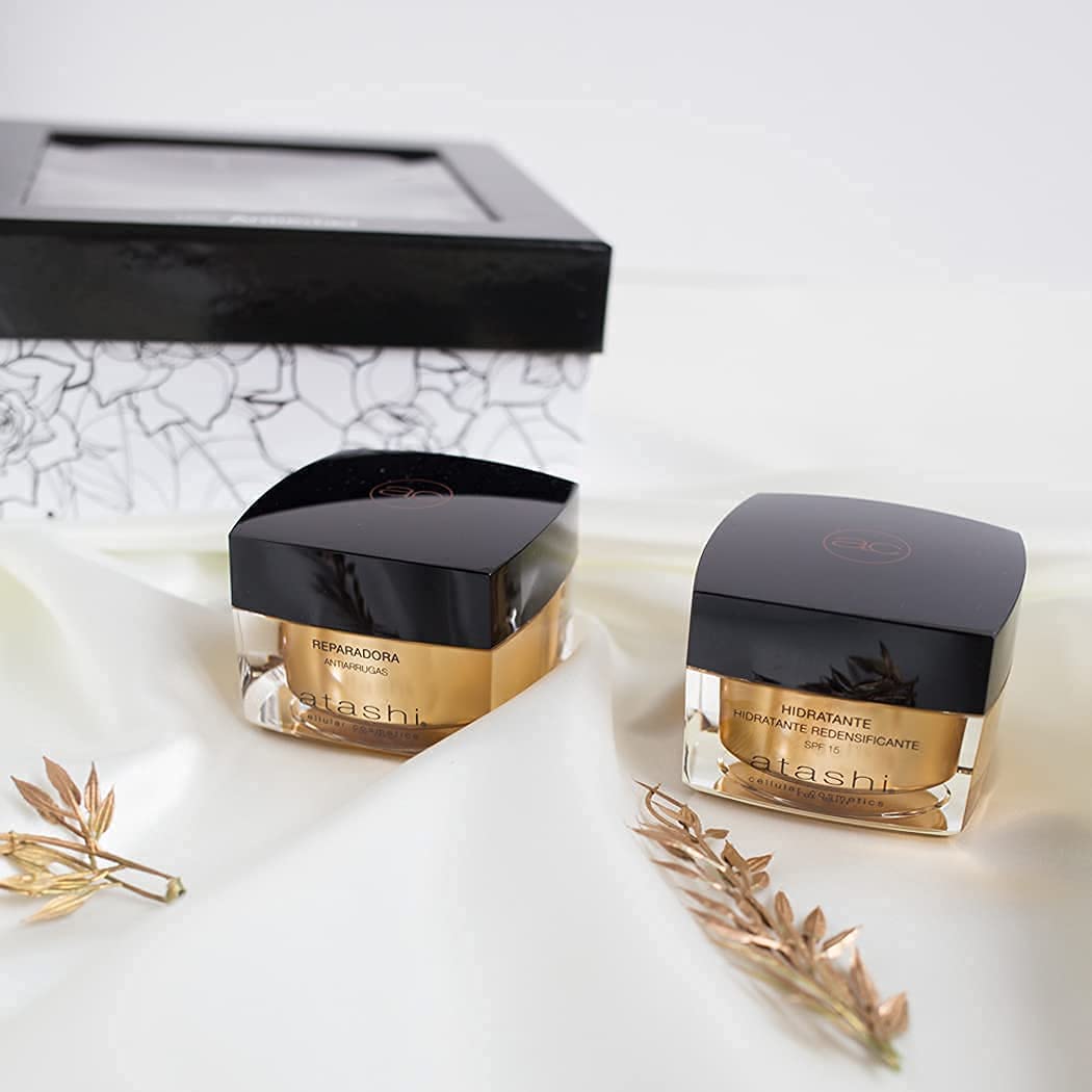 atashi | Beauty Kit | Anti-Falten-Tagescreme + Anti-Falten-Reparaturcreme | 50ml + 50ml