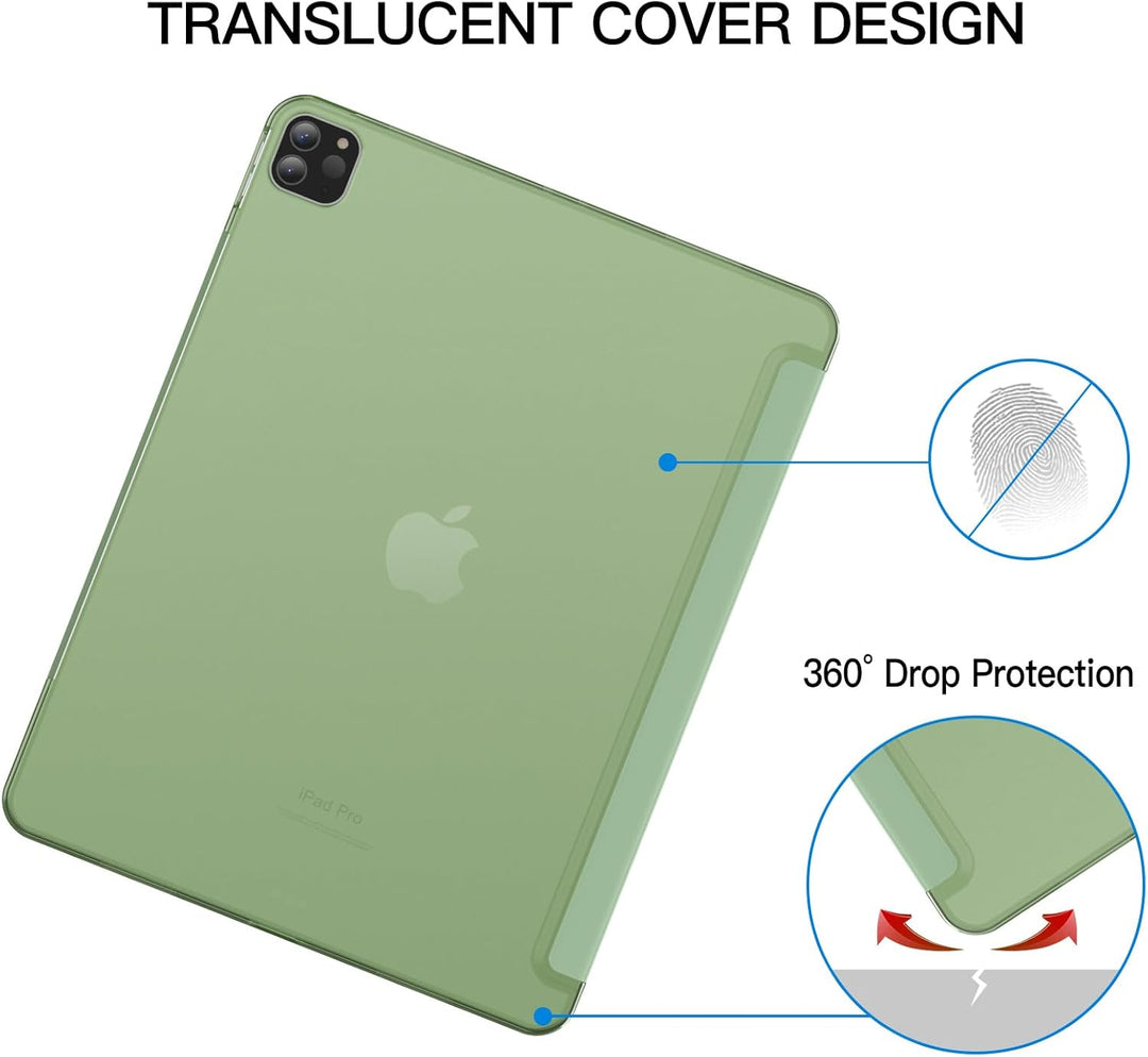 JETech Hülle für iPad Pro 12,9 Zoll (6./5. Generation, Modell 2022/2021), Unterstützung Pencil Aufla