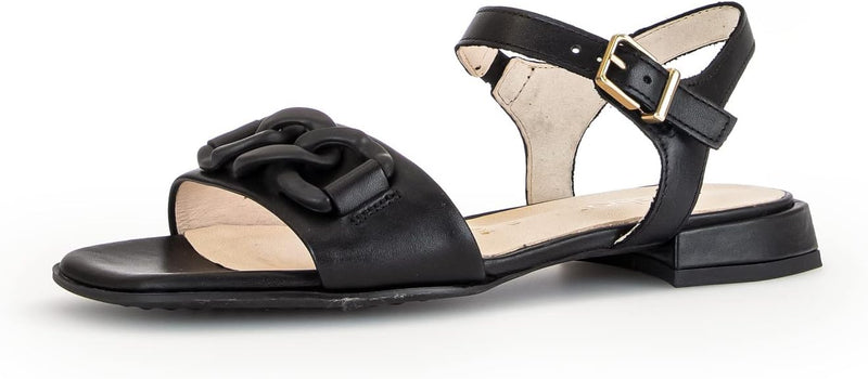 Gabor Damen Riemchensandalen, Frauen Sandalen,Moderate Mehrweite (G) 37 EU Schwarz 57, 37 EU Schwarz