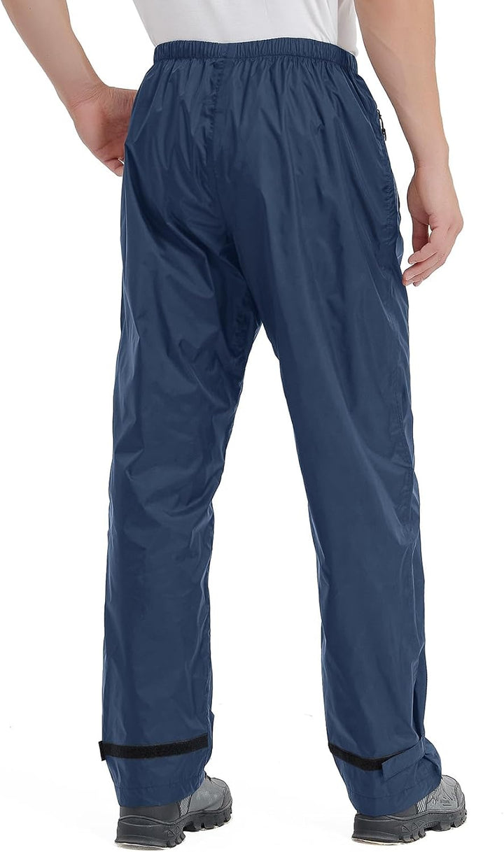Regenhose Herren Fahrrad Leichte wasserdichte Winddichte Outdoorhose zum Wandern Camping Trekkinghos
