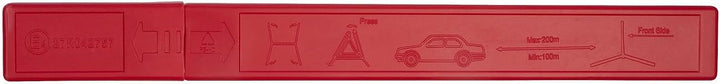 Lescars Warndreieck Auto: 3er-Set Kfz-Warndreieck, Notfalldreieck, reflektierend, klappbar, rot (sta