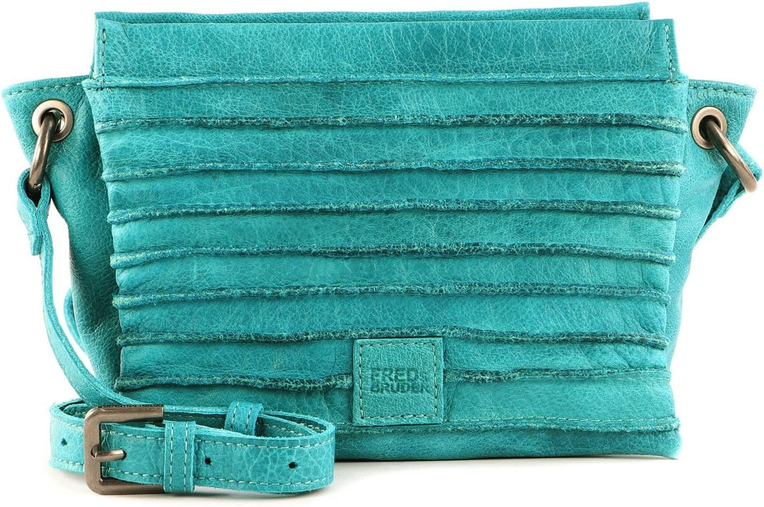 FREDsBRUDER Riffel Sky Umhängetasche Leder 20 cm, Einheitsgrösse