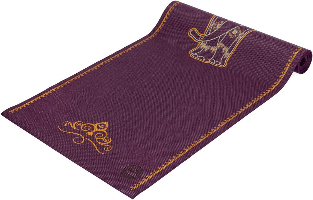 Yogamatte LEELA COLLECTION, viele Farbkombinationen und Design-Prints, Sticky Mat, leichte PVC-Matte