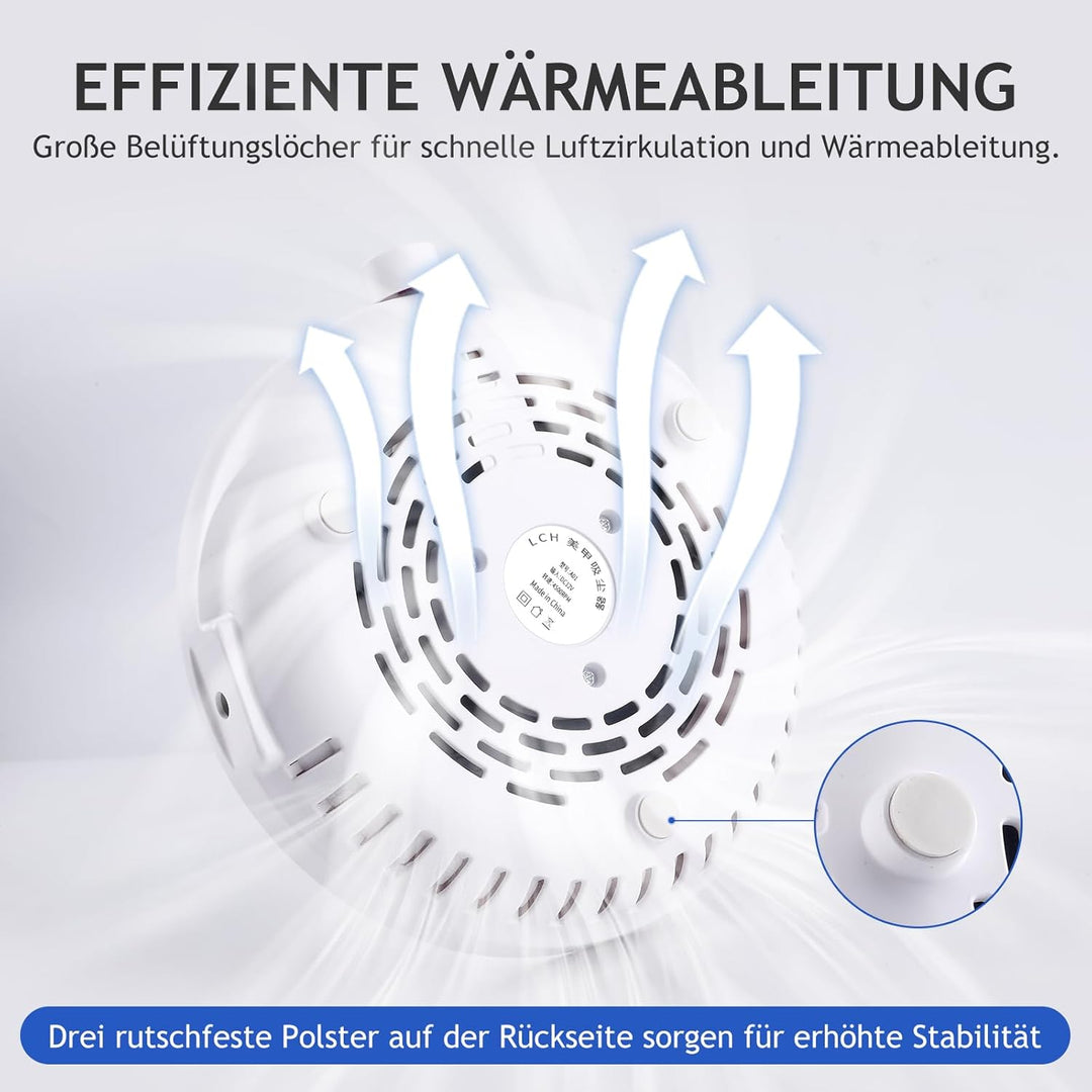 Staubabsaugung Für Nägel Mit Filter，80W Nagelstaubsammler leistungsstarker Vakuumventilator, Staubsa