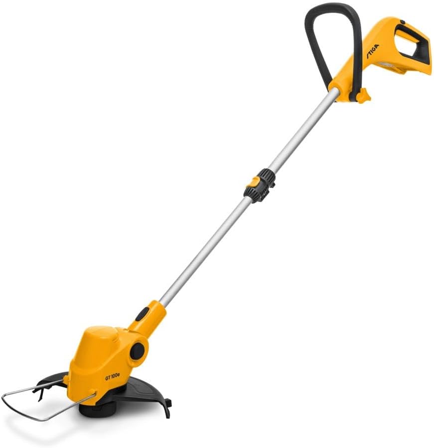 STIGA GT 100e Akku-Rasentrimmer, 20 V, 25 cm – Automatischer Vorschub, Teleskopstiel – Kabelloses Tr