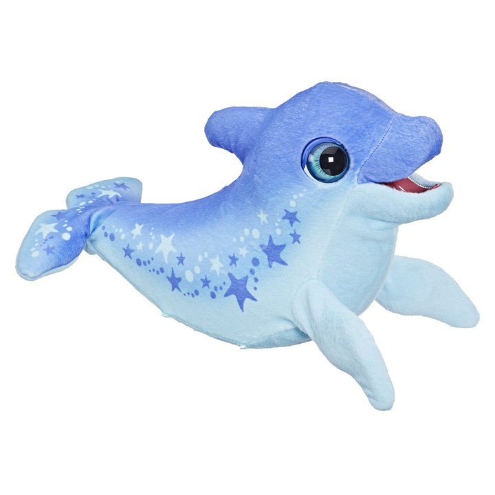 FurReal Hasbro Dimples, Mein lustiger Delfin, 80+ Geräusche und Reaktionen, interaktives Spielzeug,