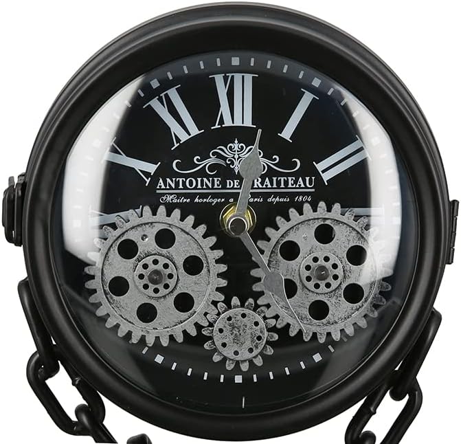 Casablanca - Uhr, Standuhr - doppelseitig - Chain- Silber/schwarz - Höhe 33 cm