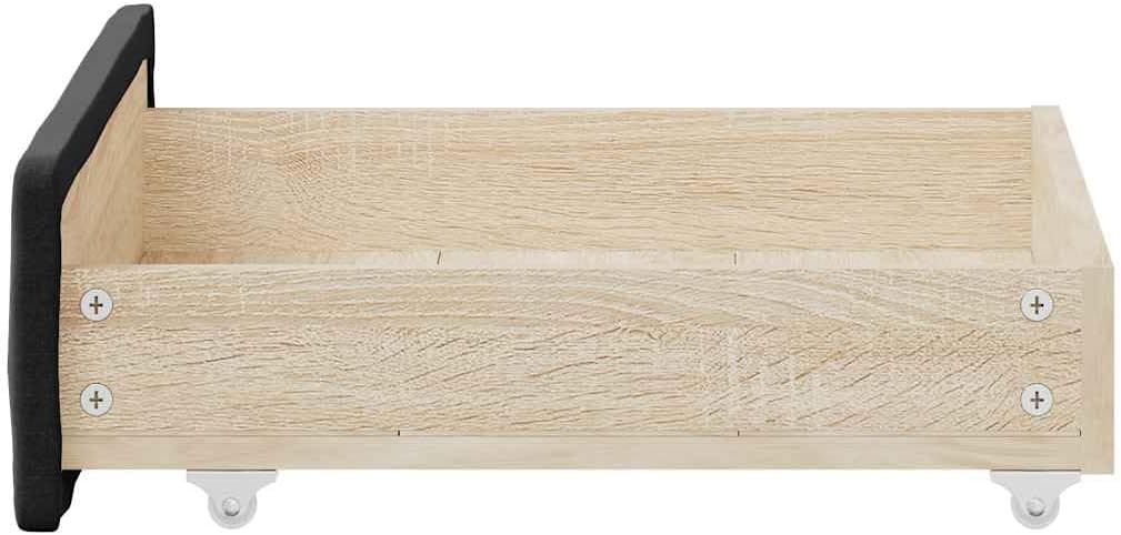 vidaXL Bettschubladen 2 Stk., Bettkasten mit Rollen, Schubkasten Schublade für Bett, Bettschubkasten