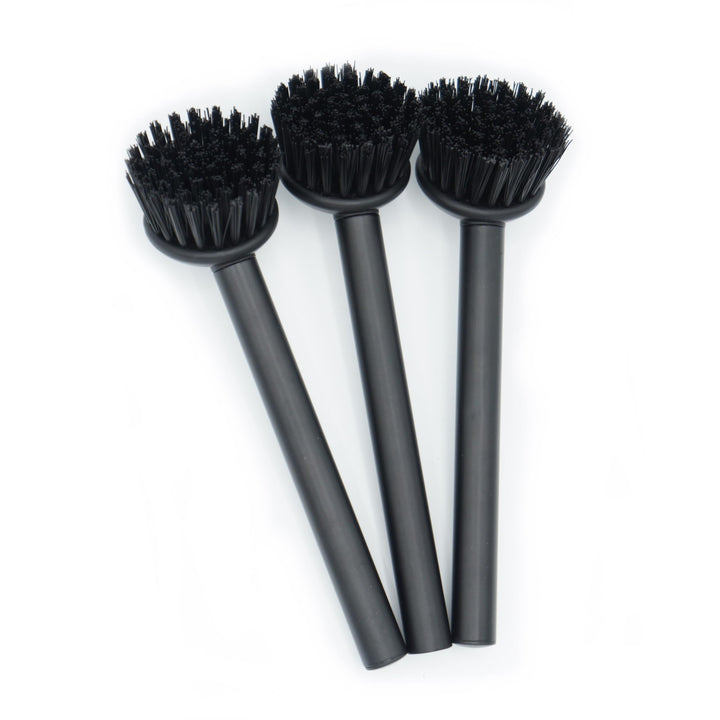 Spülbürste schwarz, Spülbürsten Set (3 STK), 21 cm, Design Küchenbürste Küche und Bad, Abwaschbürste