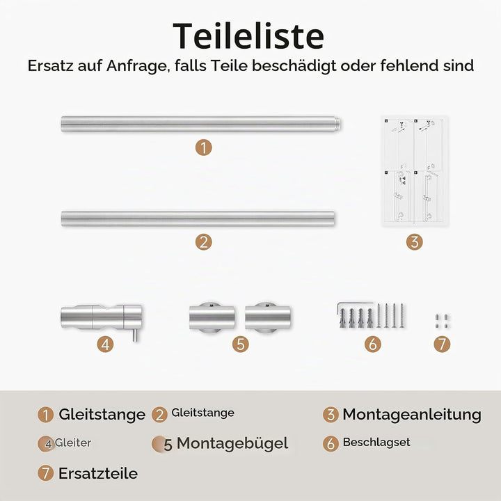 KES Duschstange Brausestange Edelstahl SUS 304 Wandstange Dusche Duschkopfhalterung Duschhalterung S