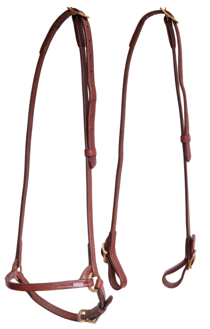 Karlslund Trense Classic Bridle, Brown Brass, k307-bro