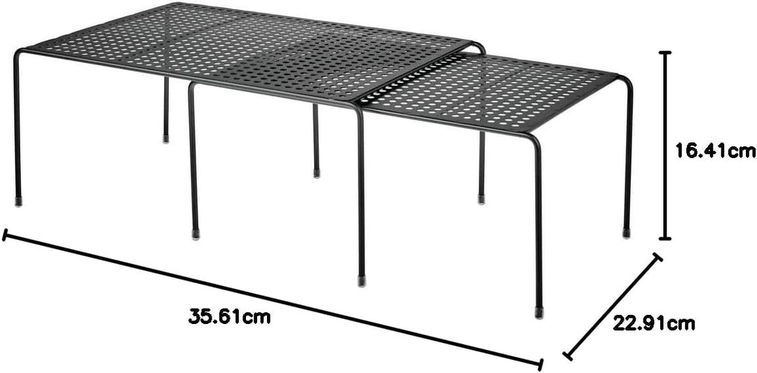 mDesign Regaleinsatz für Küchenschrank – verstellbare Geschirrablage aus Metall für mehr Abstellfläc