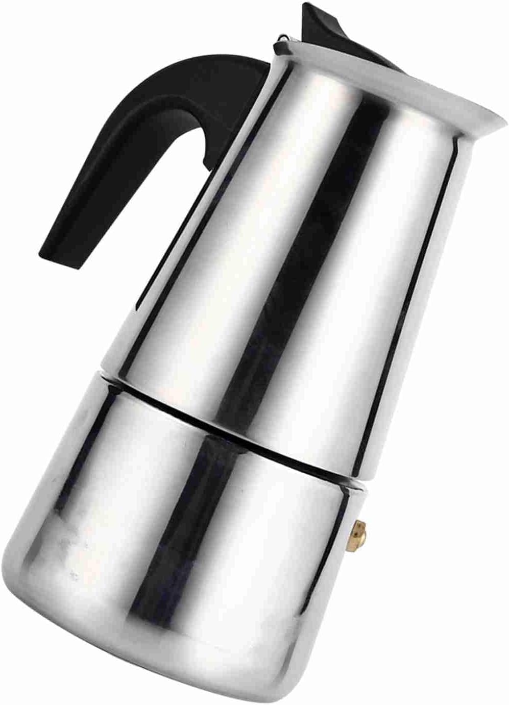 Greensen Espressokocher Edelstahl, 450ml, 9 Tassen, Für Alle Herdarten Inklusive Induktion, Italieni