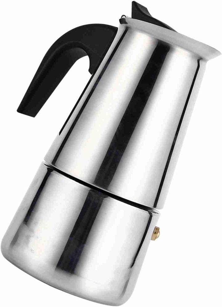 Greensen Espressokocher Edelstahl, 450ml, 9 Tassen, Für Alle Herdarten Inklusive Induktion, Italieni