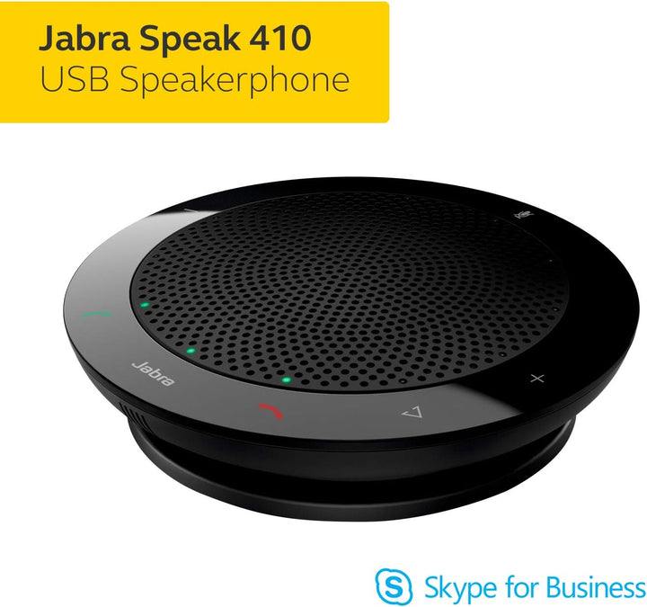 Jabra 7410-109 Speak 410 Konferenzlautsprecher – Microsoft zertifizierter tragbarer Lautsprecher mit