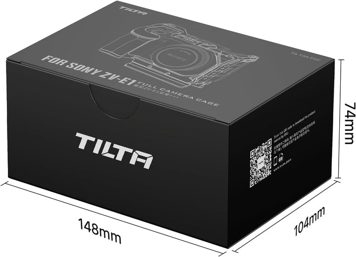 Tilta ZV-E1 Cage, kompletter Kamerakäfig, kompatibel mit Sony ZV-E1 mit integriertem Handgriff Hohe