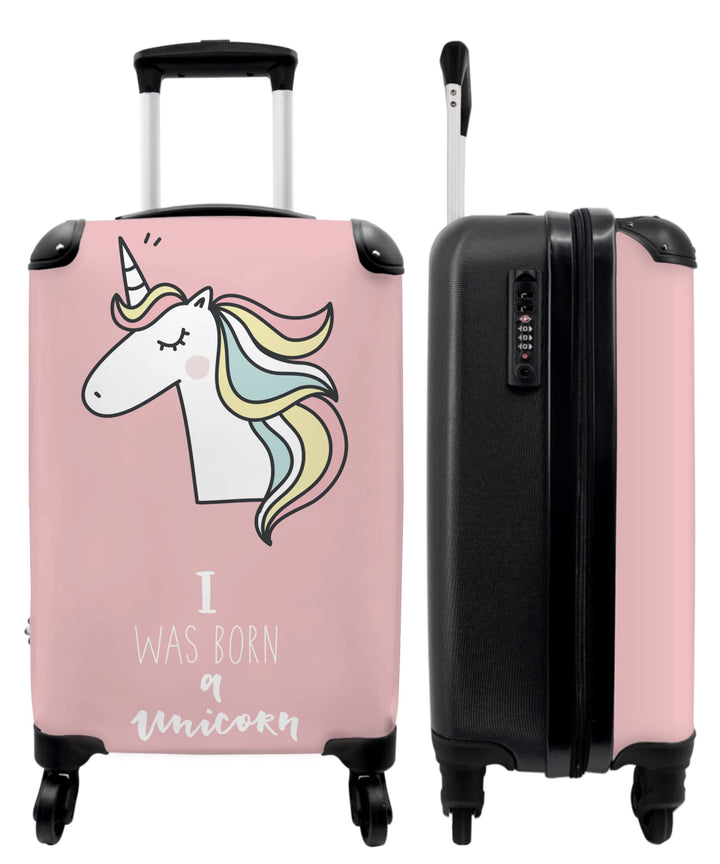 NoBoringSuitcases.com® Koffer Handgepäck - Kinderkoffer Mädchen, Reisekoffer Kinder, Leichtgewicht,