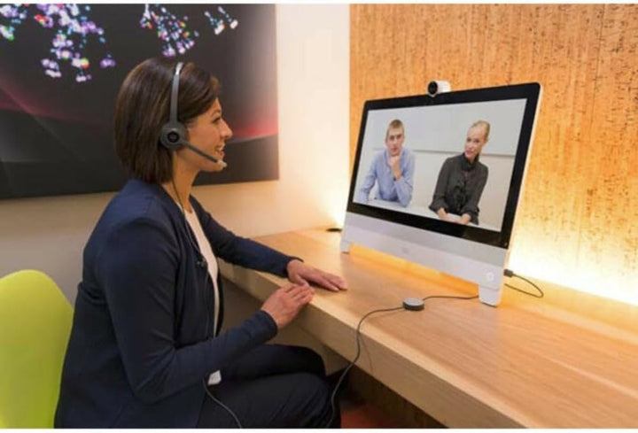 Cisco Systems Headset 522, kabelgebundenes 3,5-mm-Doppel-On-Ear-Headset mit USB-A-Adapter, dunkelgra