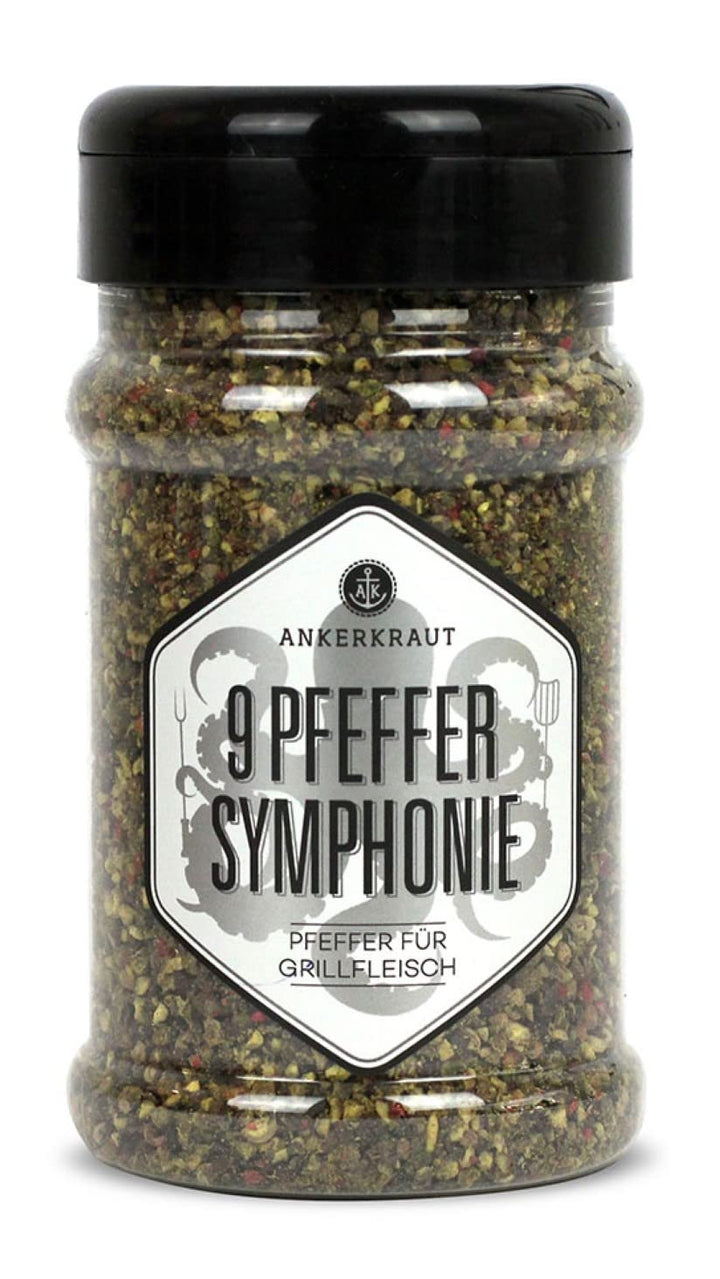Ankerkraut Grill Set mit 6 Streuern, mit Premium-Gewürzmischungen und BBQ-Rubs, Geschenk-Set mit Sal