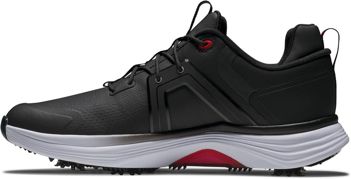 Footjoy Herren Hyperflex Golfschuhe 42.5 EU Schwarz Weiss Rot, 42.5 EU Schwarz Weiß Rot