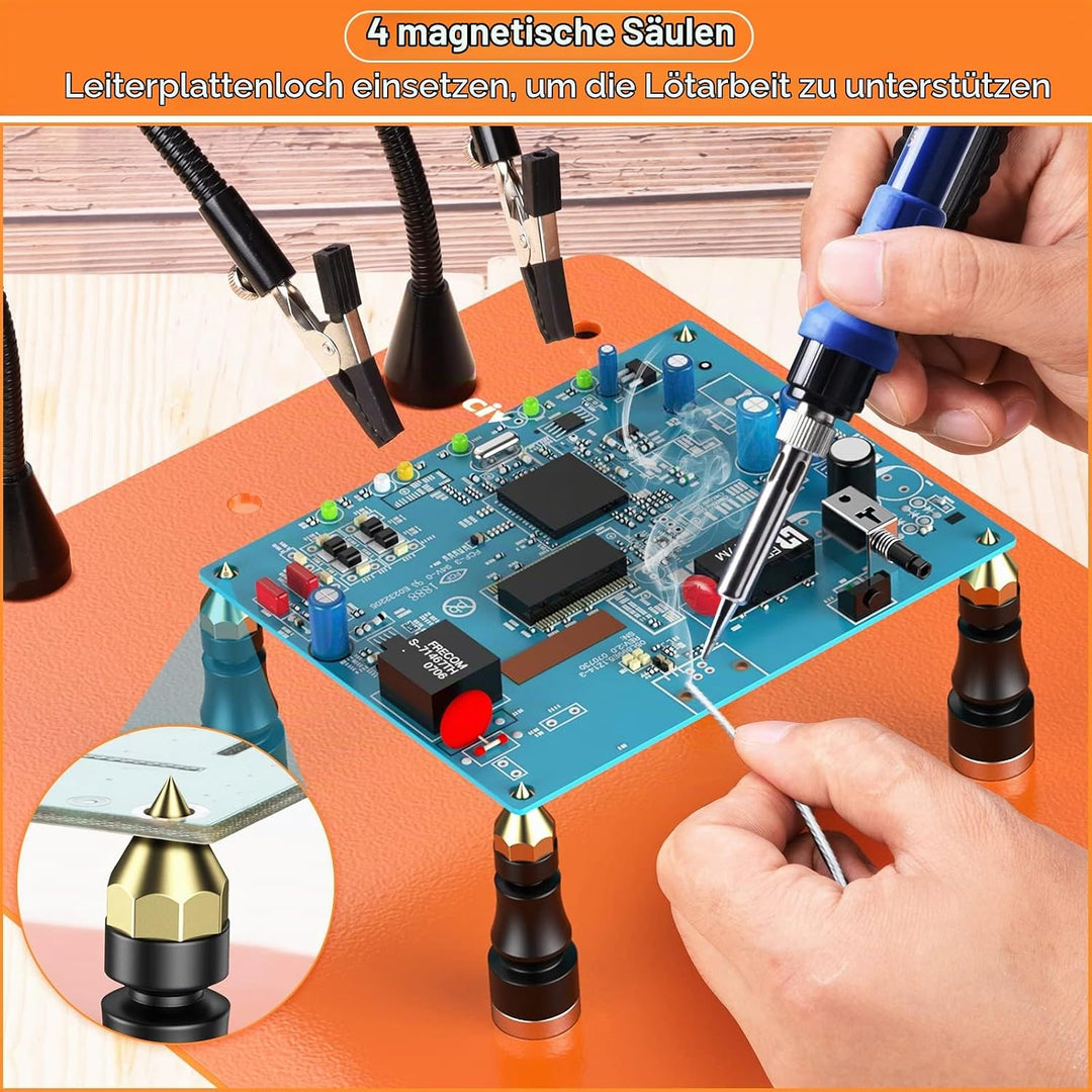 Magnetische helfende Hand, Preciva 3. hand löthilfe Flexibel Helfende Hände Lötstation Werkzeug Löts