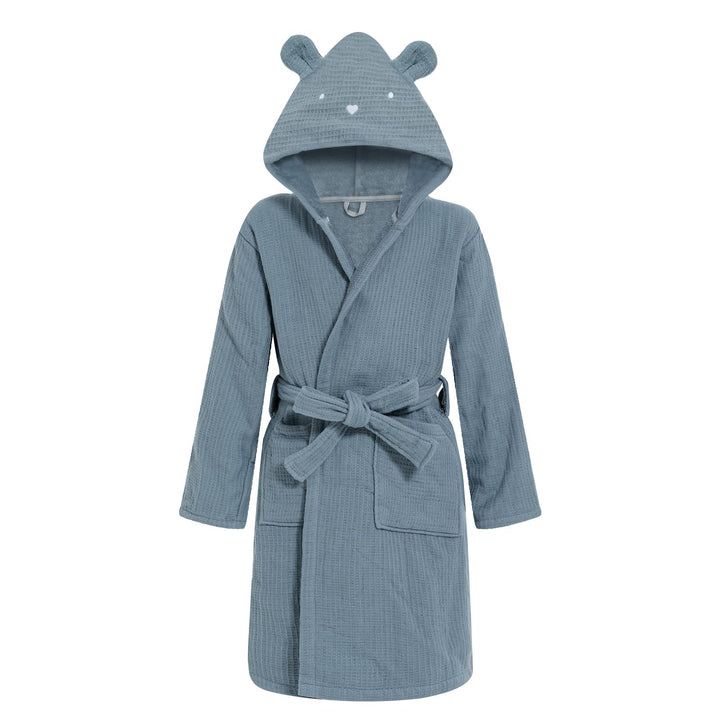 WYTbaby Bademantel Kinder 100% Baumwolle Weich Flauschiges Frottee Kinder Morgenmantel Mit Kapuze fü