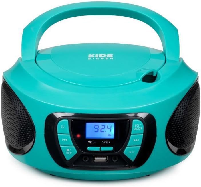 Tragbarer CD-Radio-Player BIGBEN Interaktiv, USB BT Blau