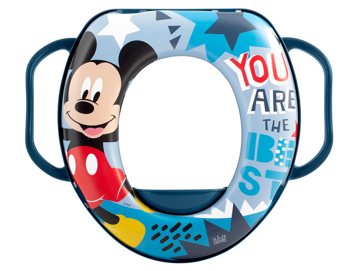 Lulabi Toilettensitz für Kinder mit Griffen – Disney Mickey Mouse, weich und bequem – Kollektion Ico