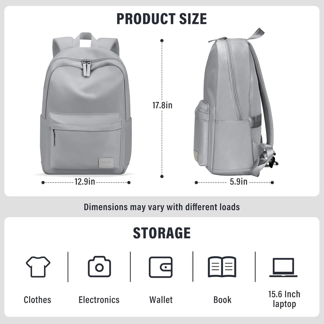 HOMIEE Laptop Rucksack 15,6 Zoll, Rucksack Damen Herren Laptoptasche Backpack Daypacks Rucksack Dame
