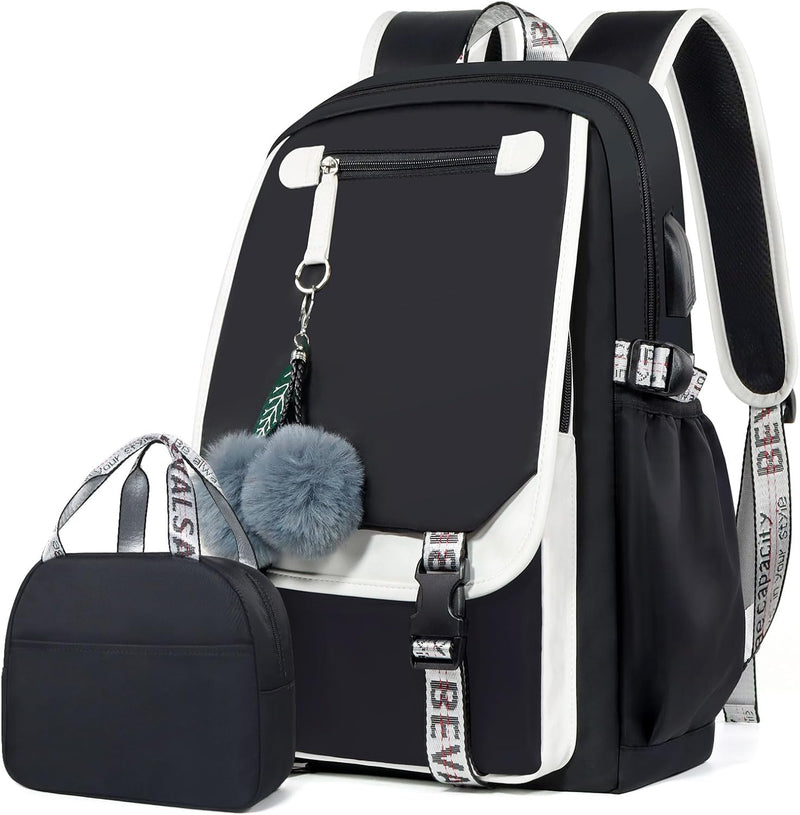 Bevalsa Schulrucksack Mädchen Teenager Damen Schulranzen Schultasche Modisch Freizeit Rucksack Campu