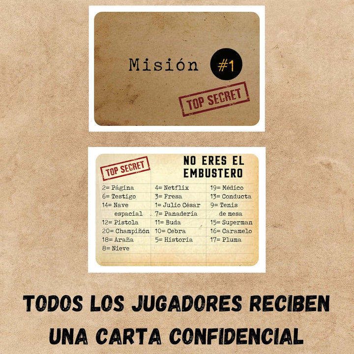 EL Embustero - ¿Conseguirás desenmascararlo? ¡Faroles, creatividad, juegos de palabras y sospechas!