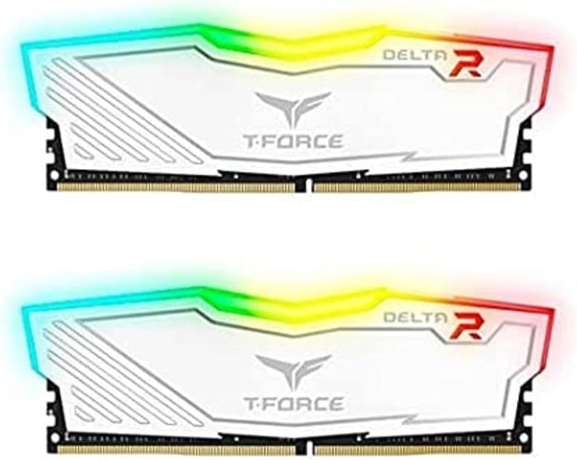 TEAMGROUP Team T-Force Delta RGB DDR4 Gaming Speicher 2X 8GB 3200MHz 288pin DIMM weiss