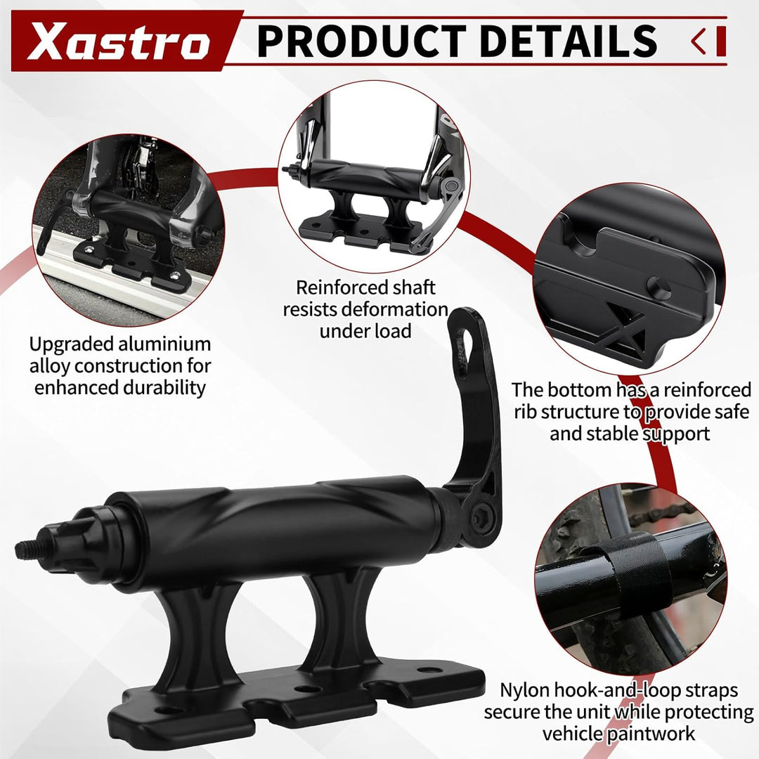 Xastro Fahrrad Gabelhalterung, Auto Fahrradblock Gabelhalterung Steckachse 5/12/15x110mm, Vielseitig