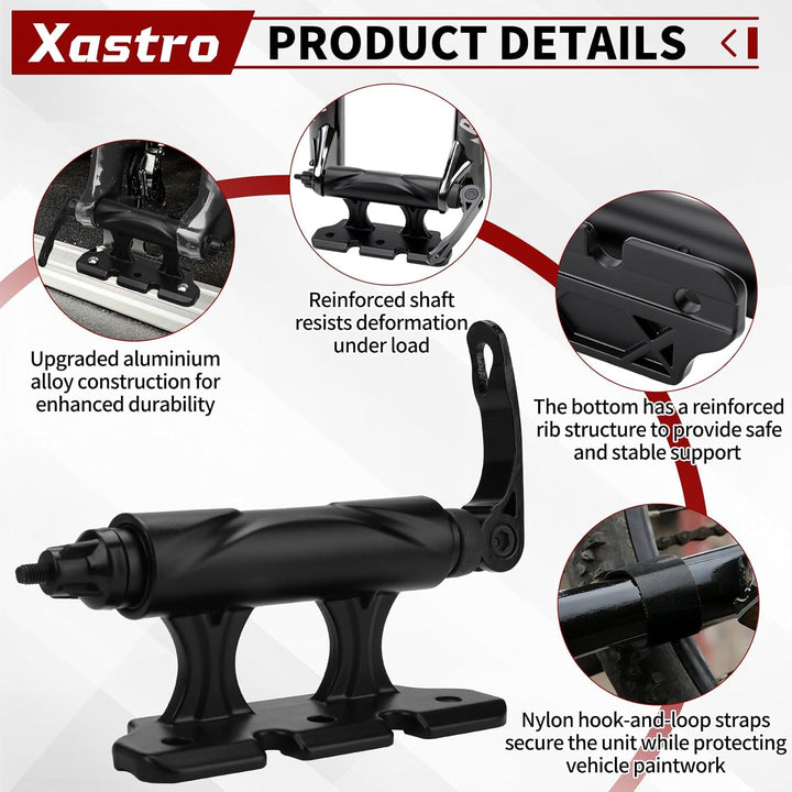 Xastro Fahrrad Gabelhalterung, Auto Fahrradblock Gabelhalterung Steckachse 5/12/15x110mm, Vielseitig