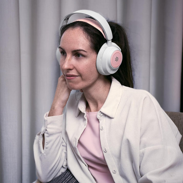 Steelseries Arctis Nova Booster Pack Rose Quartz -Gaming Headset Zubehör -Zweifarbiger Nylon-Kopfban