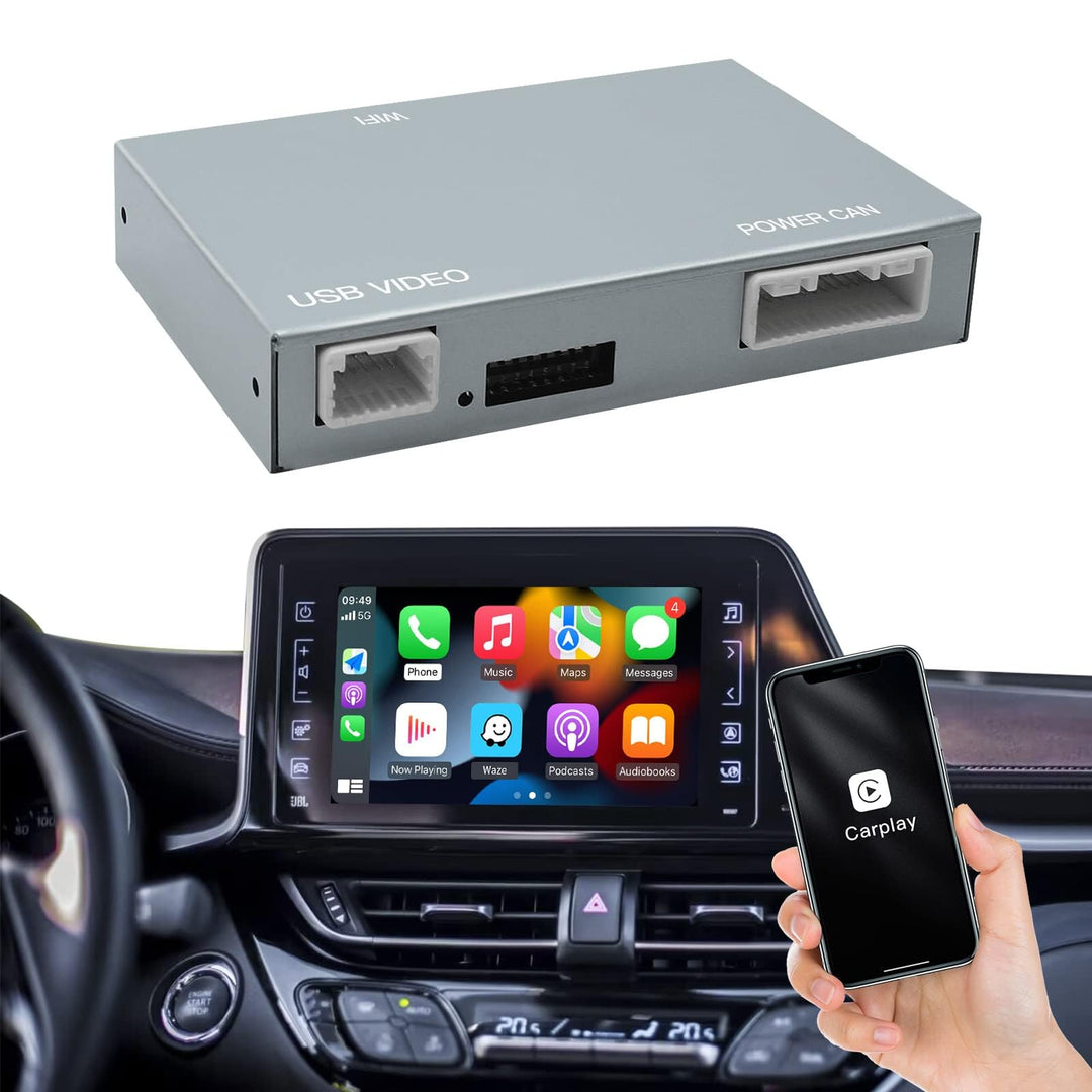 CARabc Wireless Carplay Android Auto Adapter für Toyota mit Entune2.0 2014-2019, Passend für Tundra/