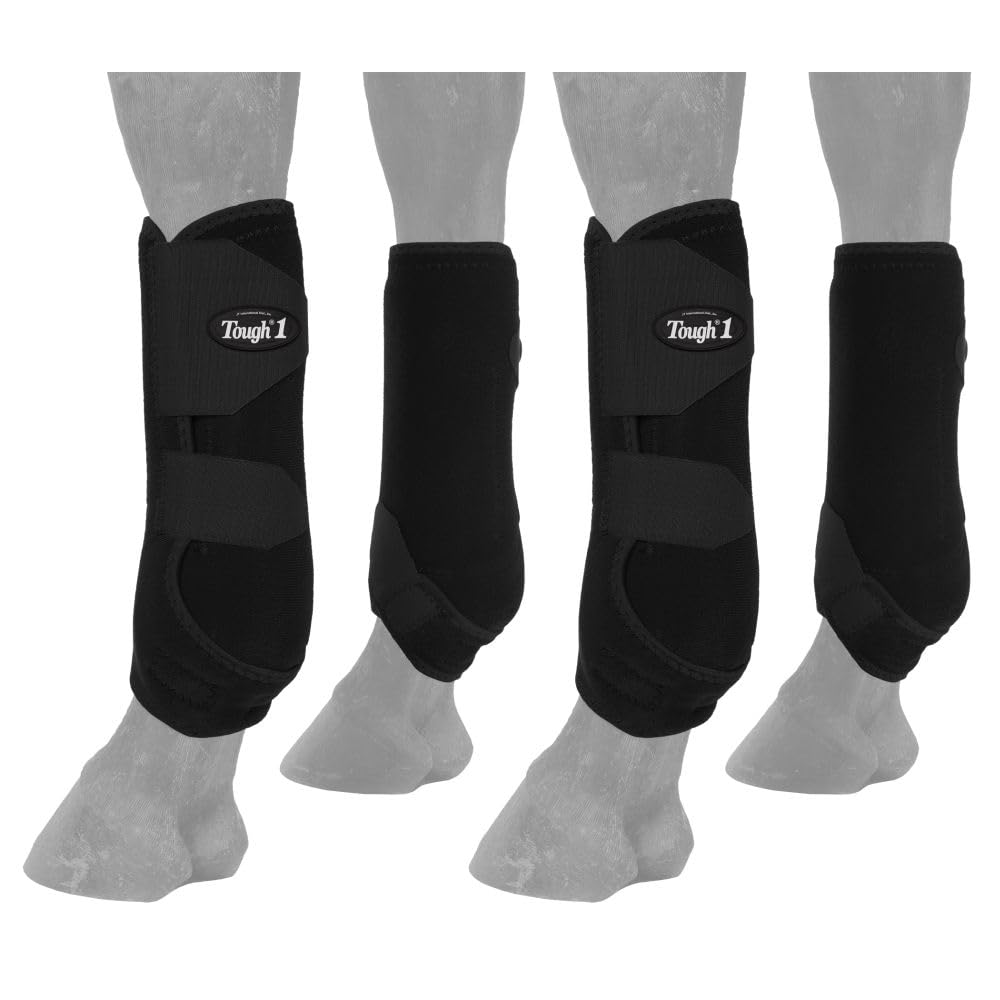 Tough 1 Sportstiefel-Set, belüftet Draft Schwarz, Draft Schwarz