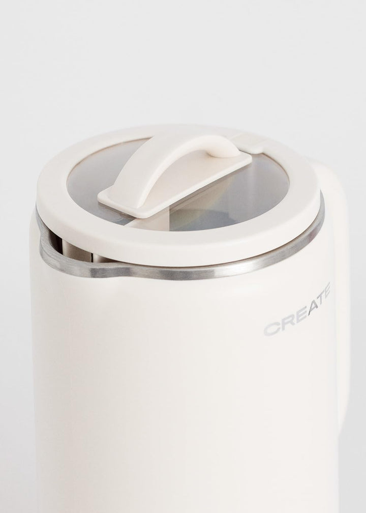 CREATE/VEGAN MILK MAKER/Multifunktionale Pflanzenmilchmaschine Cremeweiss/Programmierbar bis zu 12St