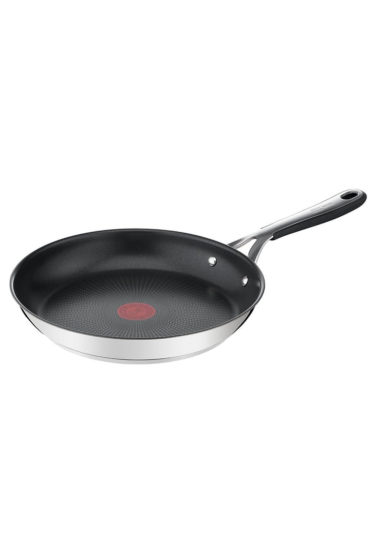Tefal Jamie Oliver Essential Bratpfanne, 24 cm, Antihaftbeschichtet, Induktion, Rund, Schwarz