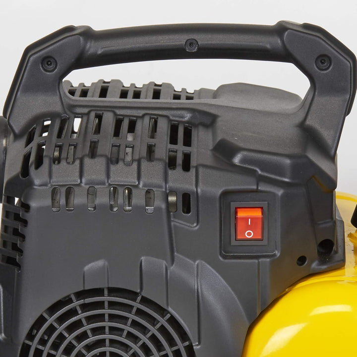 Stanley 100/8/6 Silent Air Compressor DST 100/8/6SI, 750 W, 230 V, Giallo & Güde Druckluft-Set 3tlg.