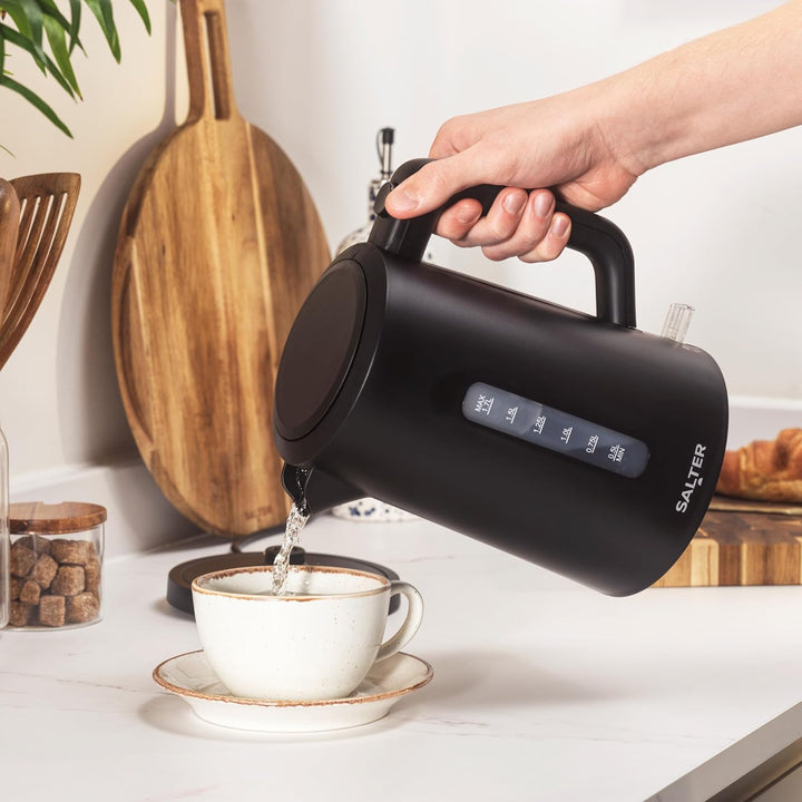 Salter Dusk Elektrischer Wasserkocher – 1,7 Liter Fassungsvermögen, Kalkfilter, Trockenlaufschutz-Se